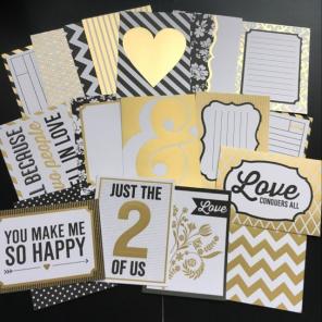 Gold Foiled Love A Journal Pocket Cards