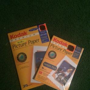 Kodak 4x6 Picture Paper