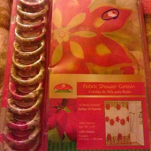 BrandNew shower curtain w rods