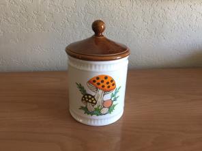 Vintage Sears Merry Mushroom Canister