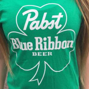 St Patrick's Day PBR T Shirt Medium