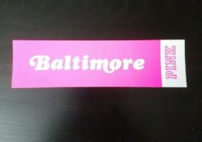 Victoria secret Pink baltimore sticker