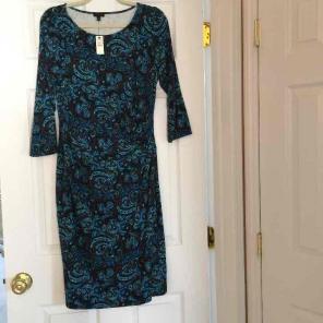 Talbots size large faux wrap dress, new