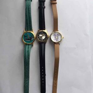 3 Ladies Leather Watches---ALL FOR $10