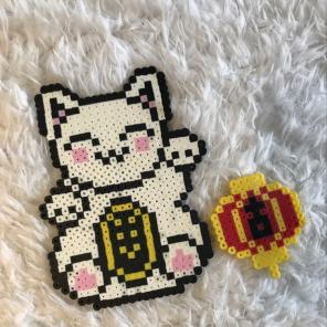 Chinese Cat And Lantern Perler Bead Set