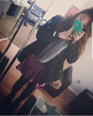 100% Purple Silk wrap skirt earthbound