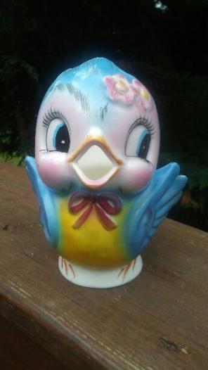 HOLD Lefton Bluebird creamer & child cup