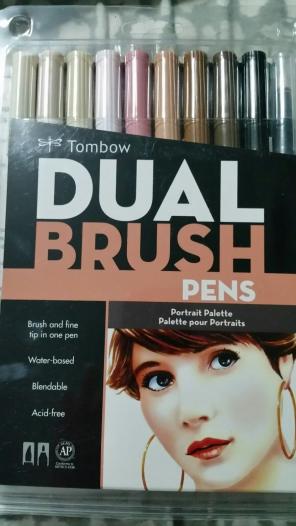 Tombow dual brush Portrait palette new