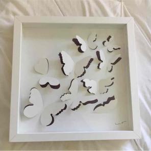 IKEA White & Purple Cutout Butterfly