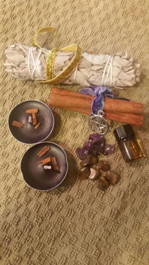 Wicca protection kit crystals herbs MORE