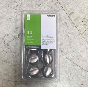 StyleSelections satin Nickel knobs