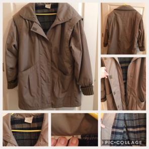Tan/Khaki Vintage Heavy Winter Coat