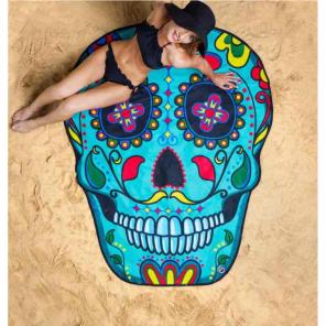Brand new skull beach blanket