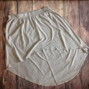 Free Ship! Large Gray Catohigh Low Skirt