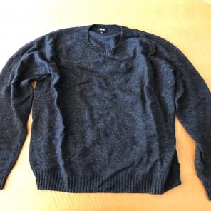 Uniqlo Wool Blend Sweater Grey Men's M