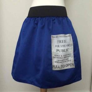 Dr Who tardis skirt costume cosplay NEW
