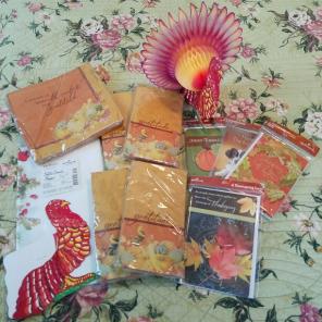 Thanksgiving Cards, Napkins ect.. Set