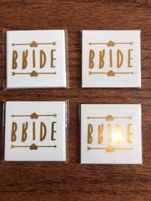 Bride And bridesmaids Tattoos NWT