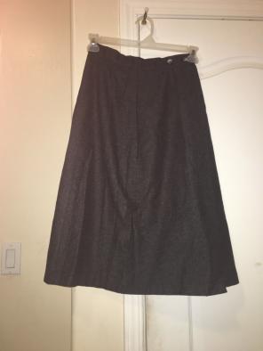 Vintage Wool Blend Wrap Skirt