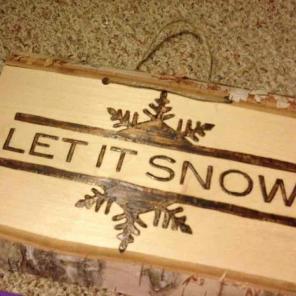 Let it snow sign