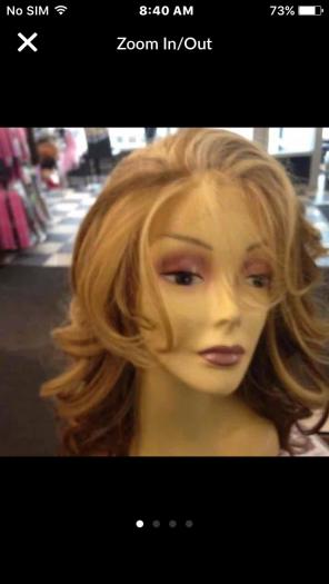 Wig Lacefront Human Blended Blonde Wig