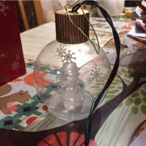 Avon snowman light up Ornament