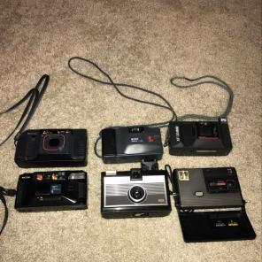 6 Vintage Ricoh & Kodak Camera Lot