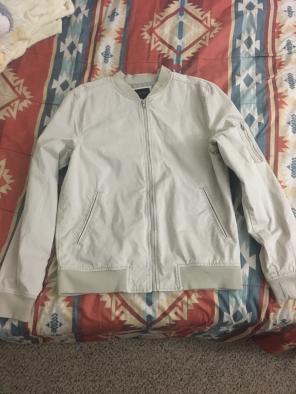 Aeropostale Khaki Bomber Coach Jacket