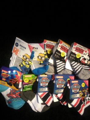 10 pairs of socks-shoe size 1-5