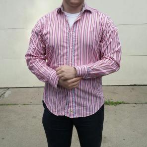 TAILORBYRD Pinstripe Dress Shirt