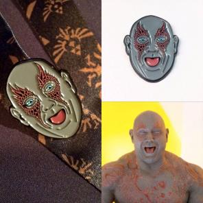 Drax The Destroyer Lapel Pin! Marvel WWE
