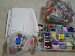 Cross stitch supplies
