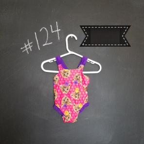Cat & Polka-dot Print Bathingsuit