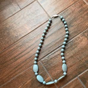 Gray Baby Teething Necklace