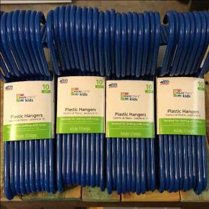 Kids plastic hangers