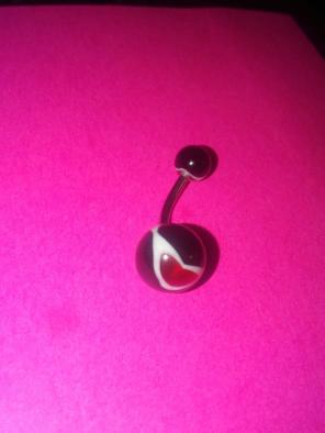 Heart belly buttonring
