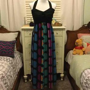 Pyramid Coll. Sun Dress Halter PRETTY S