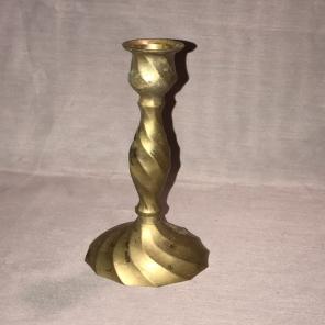 UNUSUAL VINTAGE BRASS CANDLESTICK 101/2"