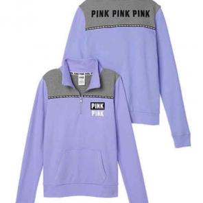 brand new pink half zip