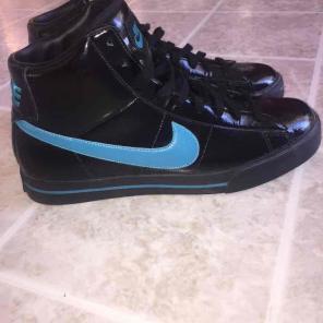 Nike classic high top patent leather