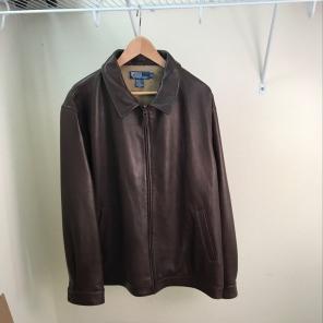 Men's Polo Leather Jacket