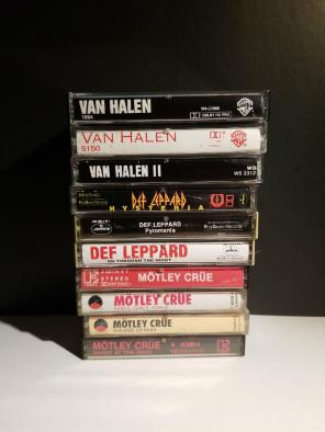 Crue Def Leppard Van Halen Cassette Lot