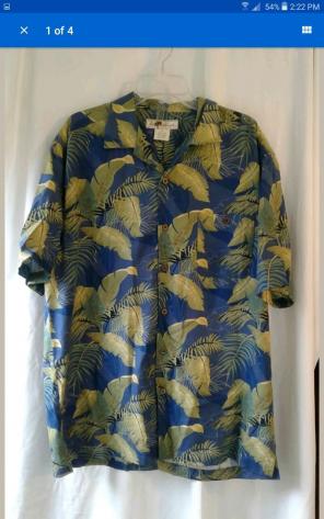 JOE MARLIN HAWAIIAN SHIRT SZ XL