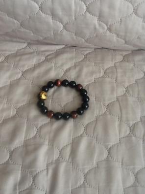Men's Glass Bead Dragon Bracelet