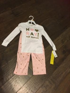 New Carters Size 3t 2pcs Pajama