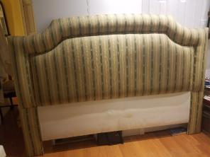 Custom Made Upholstered headboard $1000