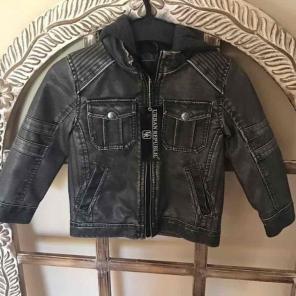 Kids leather jacket.3T