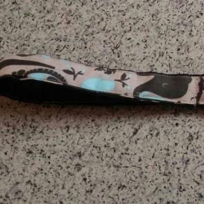 Blue and Gray Elephant Wristlet