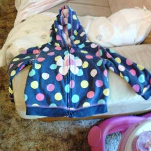 Blue polka dot jacket