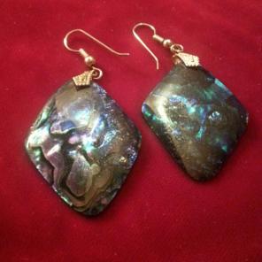 Awesome abalone earrings :)